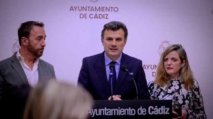 El alcalde de Cádiz, Bruno García, en rueda de prensa la pasada semana.