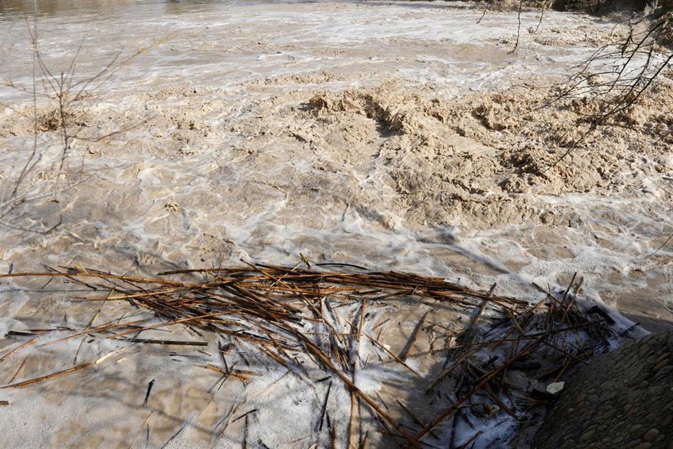 Vista general de la crecida del río Genil a su paso por la localidad de Écija. A 03 de febrero de 2026, en Écija, Sevilla (Andalucía, España).    Eduardo Briones / Europa Press 03/2/2026