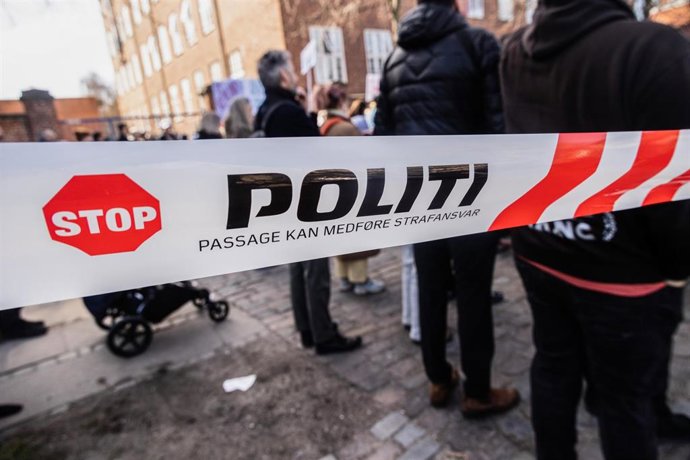 Archivo - Imagen de archivo de una zona acordonada por la Policía de Dinamarca. 