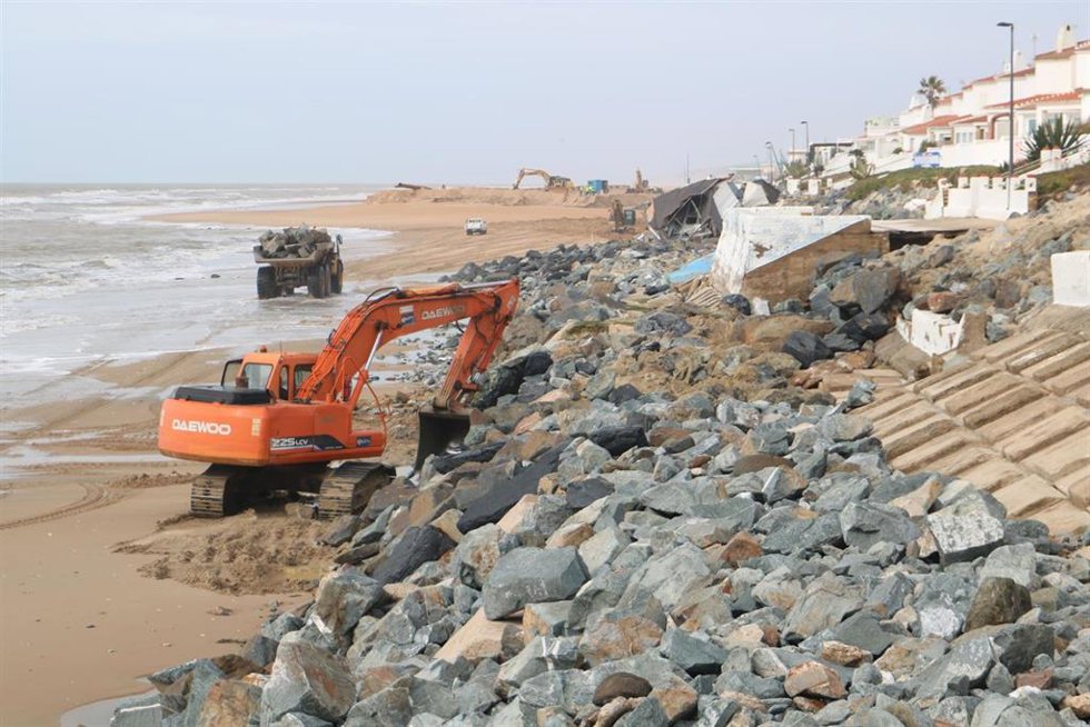 Inicio el pasado 23 de enero de las obras del paseo marítimo de Matalascañas.