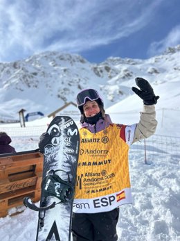 La deportista Núria Castán en los Mundiales de Freeride 2026.