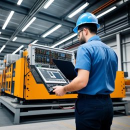Un ingeniero, durante su jornada de trabajo. Foto archivo.