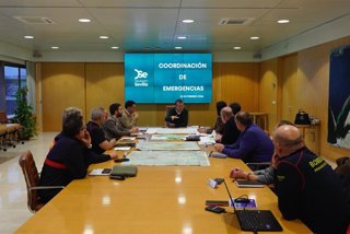 Reunión de coordinación de la Diputación de Sevilla ante avisos metereológicos