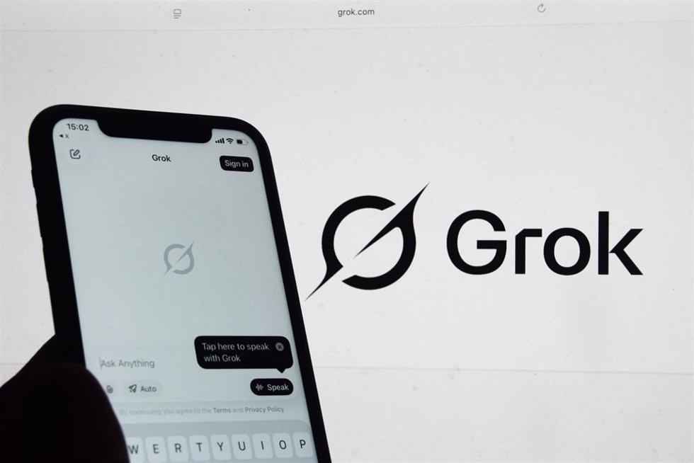 Logo de Grok, la Inteligencia Artificial de X