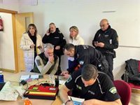 La noche de temporal en Ronda (Málaga) deja el hundimiento parcial de una calzada y de la fachada de una casa