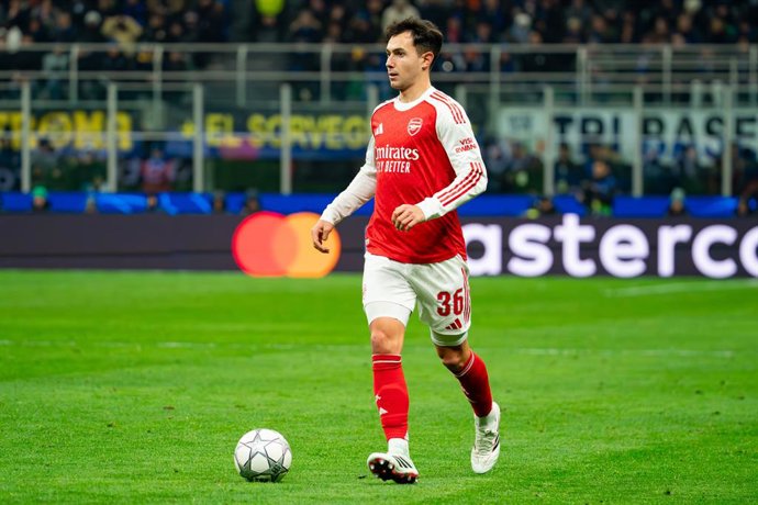 Martin Zubimendi (Arsenal FC) during the UEFA Champions League, League phase, MD7 football match between FC Internazionale and Arsenal FC on 20 January 2026 at Giuseppe Meazza stadium in Milan, Italy - Photo Luca Rossini / DPPI