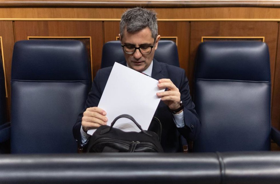 El ministro de la Presidencia, Félix Bolaños.
