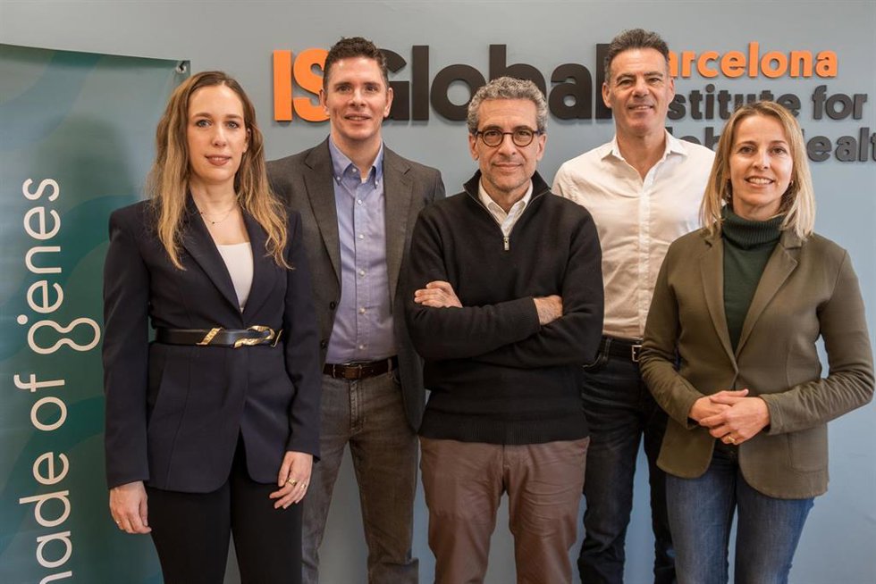 Representantes de Made of Genes e ISGlobal.