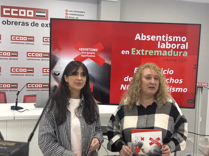 Presentación del informe 'Absentismo laboral en Extremadura' de CCOO