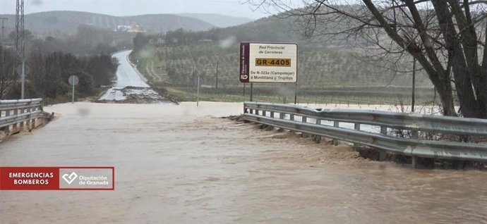 A GR-4405 PK 0 a PK 0+300, Montillana-Trujillos, em Granada.