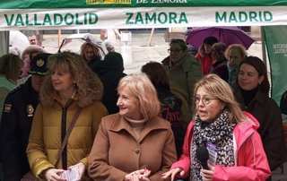 La consejera de Industria, Comercio y Empleo, Leticia García, en el acto celebrado en Zamora