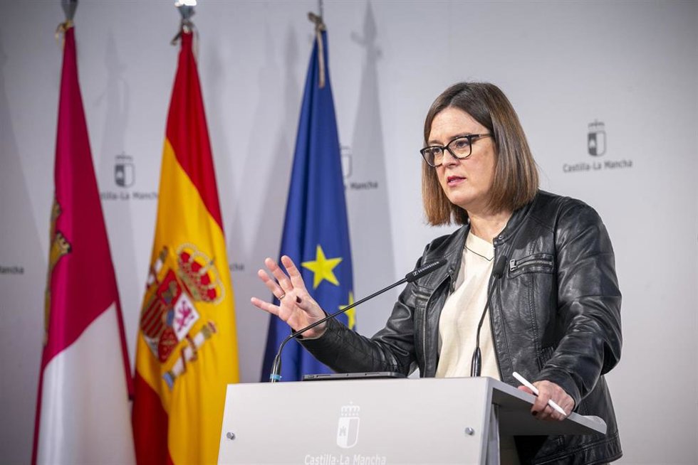 La consejera Portavoz del Gobierno regional, Esther Padilla, ha comparecido en rueda de prensa, en el Palacio de Fuensalida, para dar cuenta de los asuntos tratados en el Consejo de Gobierno.
