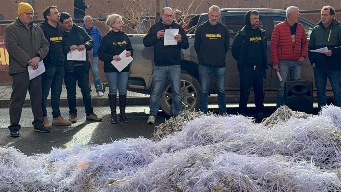 Imagen de una manifestación de Unió de Pagesos.