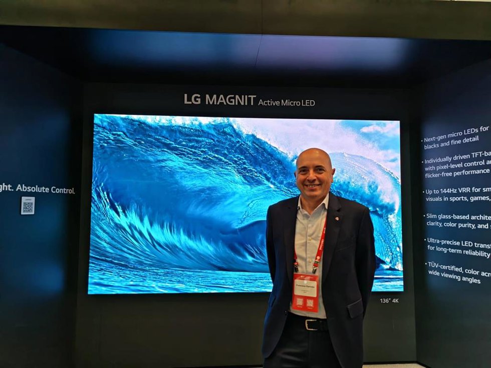 El director general de B2B de LG España, Francisco Ramírez.