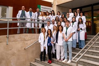 Parte del equipo de Oncología Médica del Hospital Virgen de las Nieves