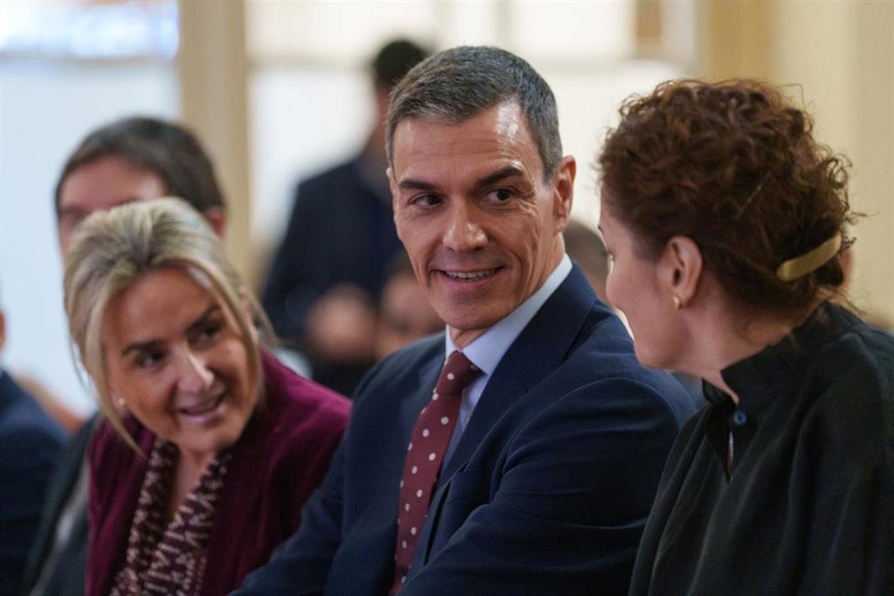 El presidente del Gobierno, Pedro Sánchez, durante la jornada Formación Profesional y Empresa: la alianza que impulsa el futuro,  