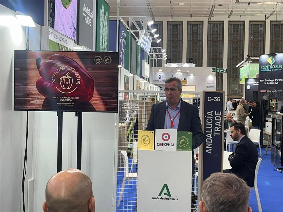 Presentación de la campaña 'Pimientos con marca' de Coexphal en Fruit Logistica.