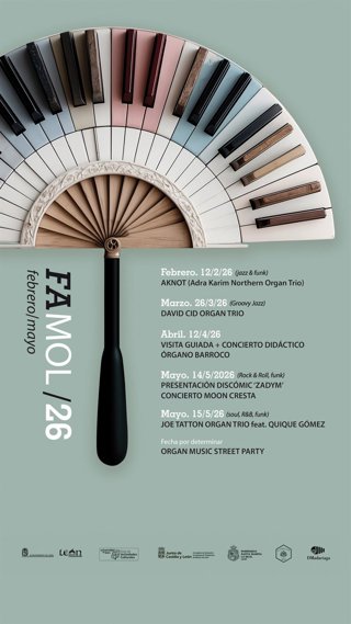 Cartel del VI Festival Abierto de Música de Órgano de León (Famol).
