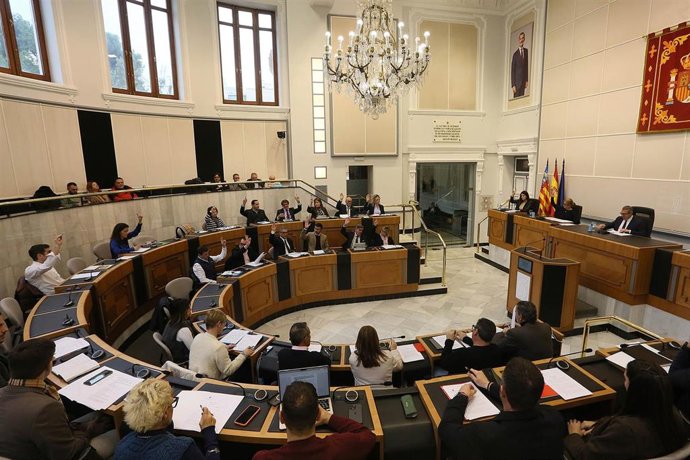 Pleno ordinario de febrero de la Diputación de Alicante