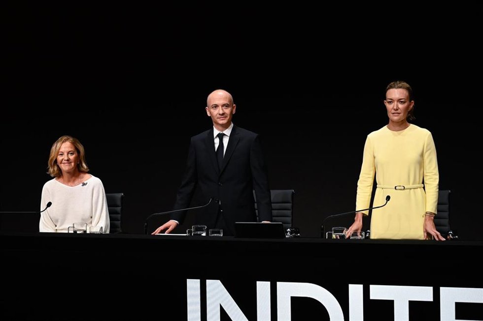 Archivo - La presidenta de Inditex, Marta Ortega preside la Junta General de accionistas de Inditex, a 15 de julio de 2025, en Arteixo, A Coruña, Galicia (España). 