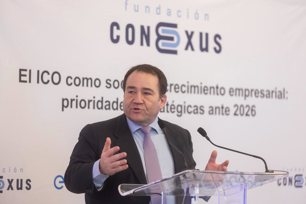 El presidente del Instituto de Crédito Oficial (ICO), Manuel Illueca, durante una nueva edición del Encuentro del Sector Bancario