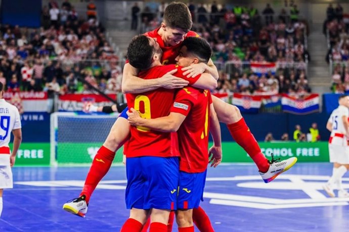 A Espanha chega à final do Eurocopa de futebol de salão