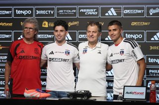 Futbol, Conferencia de prensa en Colo Colo. Colo Colo realiza una conferencia de prensa  en el estadio Monumental, Santiago, Chile. 04/02/2026 Dragomir Yankovic/Photosport  Football, Press conference in Colo Colo. Colo Colo gives a press conference at