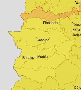 Alertas en Extremadura para el 5 de febrero de 2026