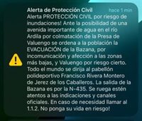 Evacúan localidades de Badajoz ante una posible avenida del río Ardila por coronación de la presa de Valuengo
