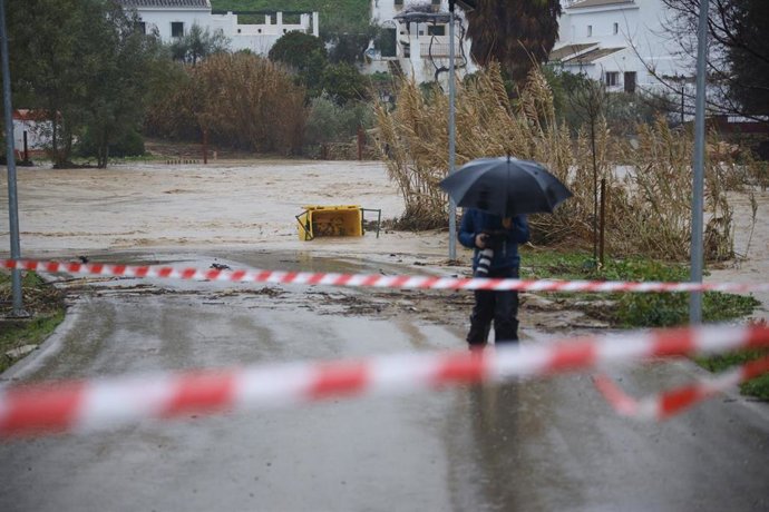 Imagen de archivo de los efectos del temporal en la provincia de Málaga 