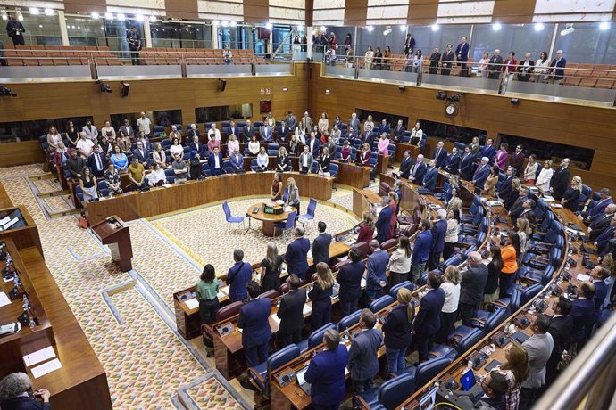 Archivo - Hemiciclo de la Asamblea de Madrid durante un pleno