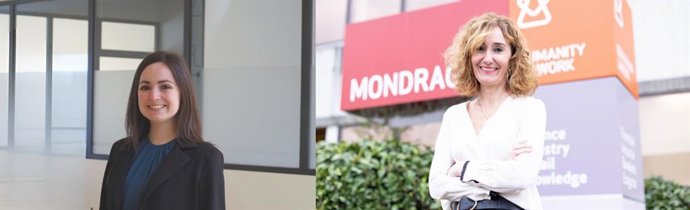 Eider Sanchez (ezkerrean) eta Leire Mugerza