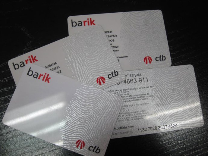 Archivo - Barik txartelak