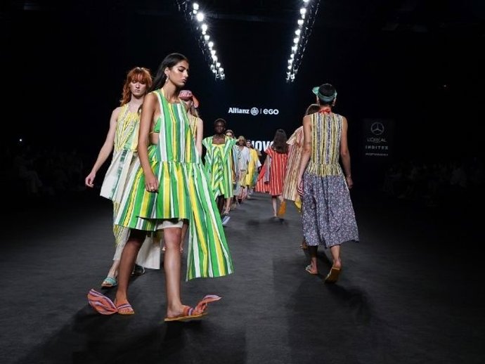 Desfile de la plataforma EGO de Mercedes-Benz Fashion Week