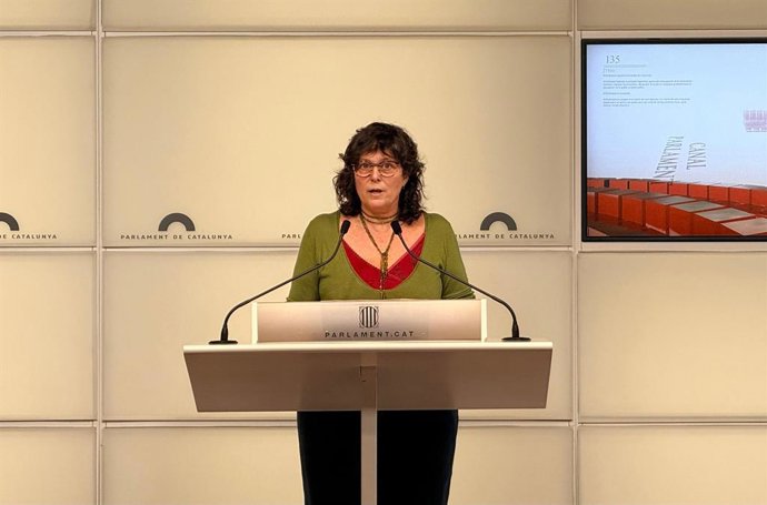 Archivo - La diputada de la CUP al Parlament, Pilar Castillejo