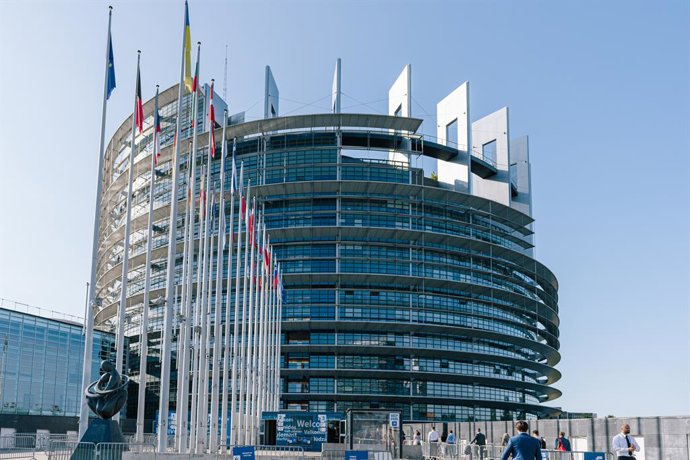 Archivo - Exterior del Parlamento Europeo.