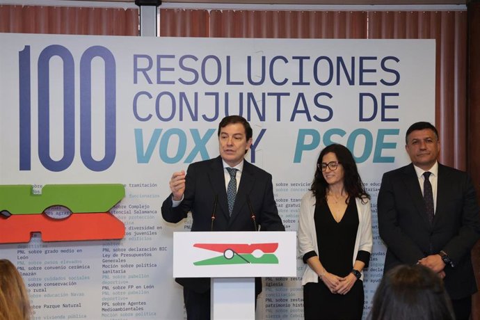 Fernández Mañueco durante su intervención en Ávila.