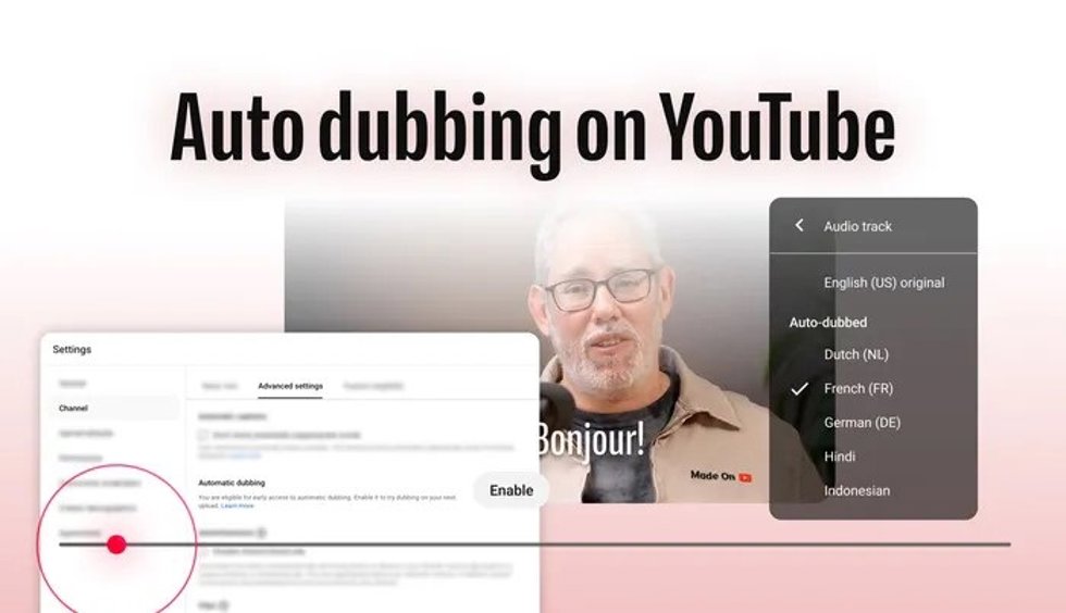 Doblajes automáticos en YouTube.