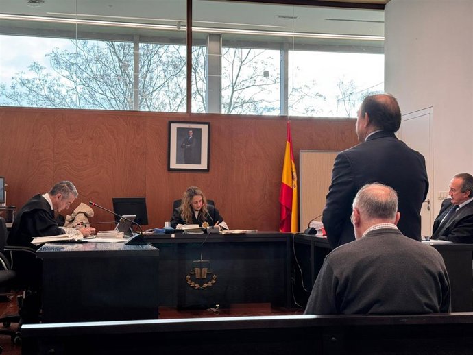 El exalcalde de Tomelloso, Joaquín Hermoso, en el juicio.