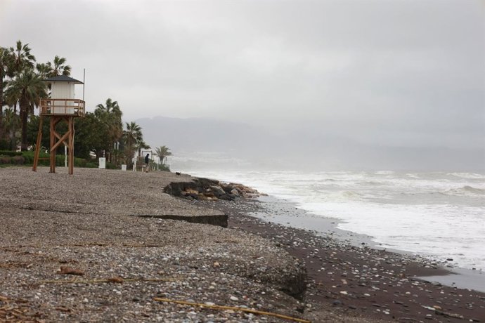 Daños del temporal en Torrox