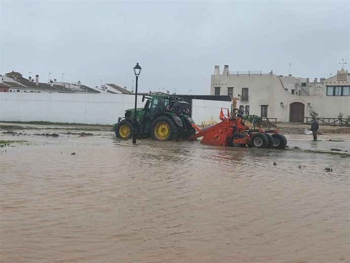 Inundación en El Rocío (Huelva).
