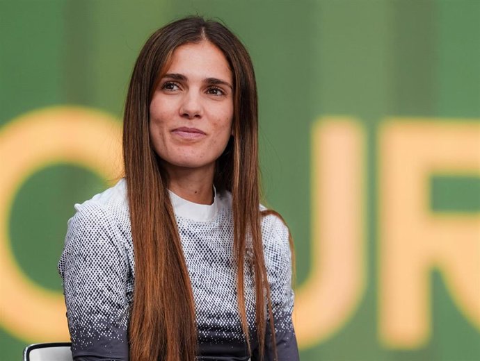 La atleta española Marta García, en Gallur.