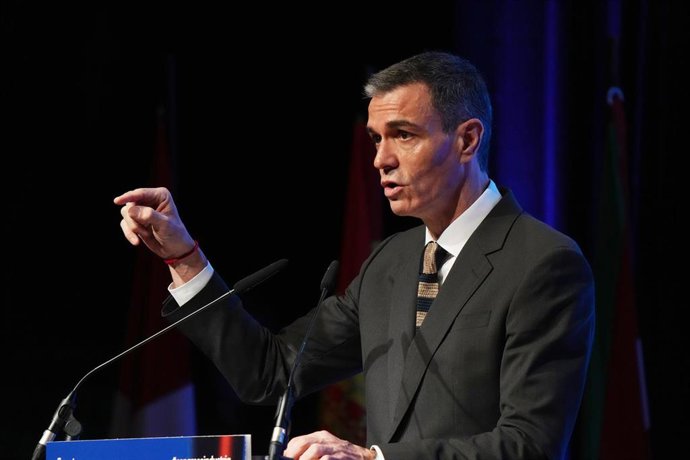 El presidente del Gobierno, Pedro Sánchez, clausura el VIII Congreso Nacional de Industria, a 5 de febrero de 2026, en Bilbao, País Vasco (España)
