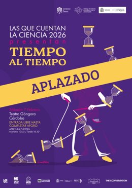 El evento 'Las que cuentan la ciencia' es aplazado por el temporal.