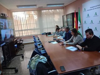 Reunión en la Delegación de Fomento para analizar el estado de las carreteras autonómicas en la provincia.