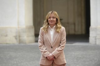 Rome, Italy, ITALY: In Rome, Prime Minister Giorgia Meloni meets with the President-elect of the Republic of Chile at Palazzo Chigi.