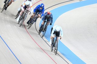 Helena Casas, durante el Campeonato de Europa de ciclismo en pista de 2026.