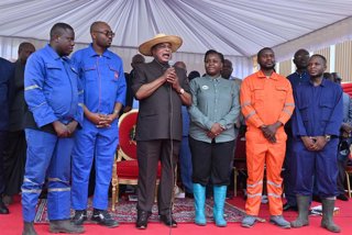 El presidente de República del Congo, Denis Sassou-Nguesso