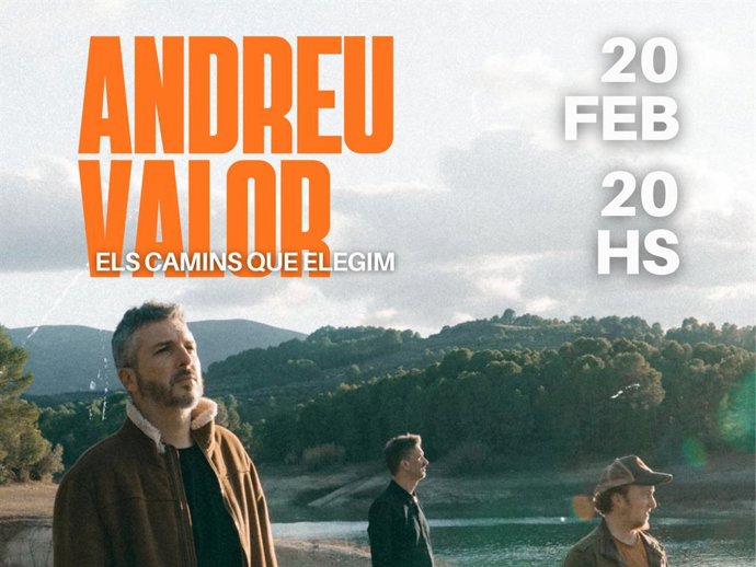 Cartel del concierto de Andreu Valor en Dénia