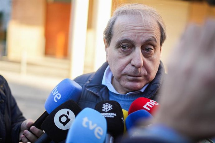 Moratilla atiende a los medios antes de testificar por la dana